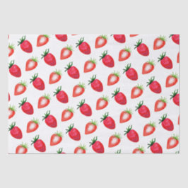Papel De Seda Fresas de color de agua dulce