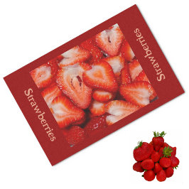 Papel De Seda Fresas de fresa de corte rojo