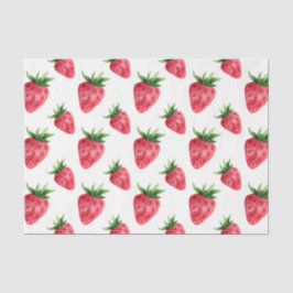 Papel De Seda Fresas (Diseño 50 Serie Roja)