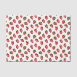 Papel De Seda Fresas Rojas (Diseño 43 Serie Roja)