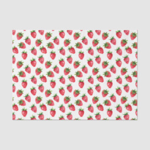 Papel De Seda Fresas Rojas (Diseño 43 Serie Roja)