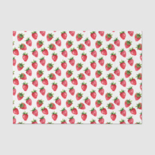 Papel De Seda Fresas rojas (serie roja Design 43)