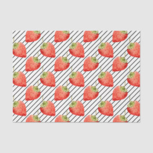 Papel De Seda Fresas rojas (serie roja Design 49)