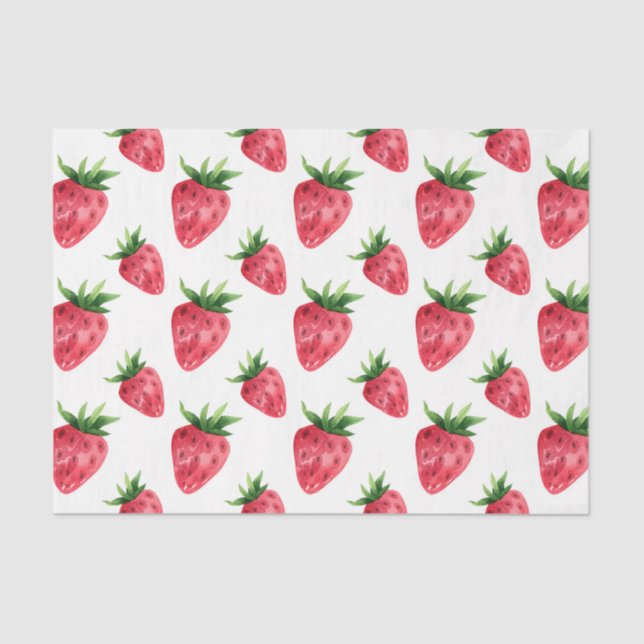 Papel De Seda Fresas (serie roja Design 50) (Anverso)