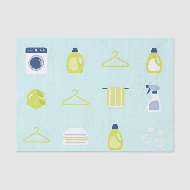 Papel De Seda Fresh Laundry Day Pattern (Anverso)