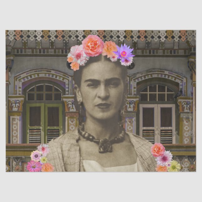 Papel De Seda Frida Decoupage Tissue Paper (Anverso)