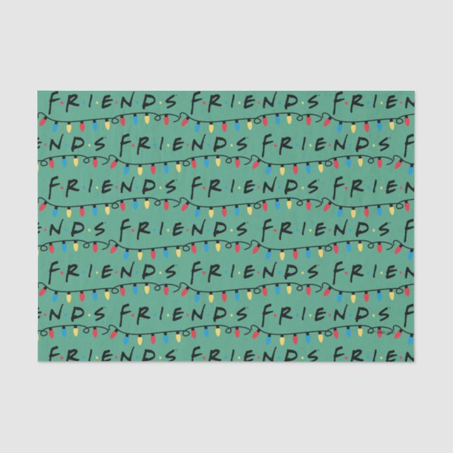 Papel De Seda FRIENDS™ | Luces de Navidad Logo (Anverso)