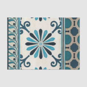 Papel De Seda Frisa índigo no embellecida II