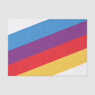 Papel De Seda Frisas Retro Personalizadas Modernas Minimalistas