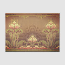 Papel De Seda Friso floral elegante del Victorian