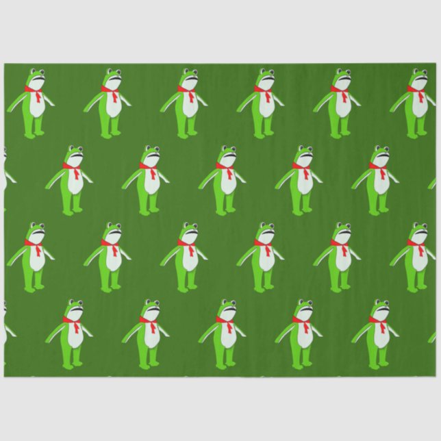 Papel De Seda Frog Christmas Holiday (Anverso)