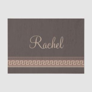 Papel De Seda Frontera de clave griega