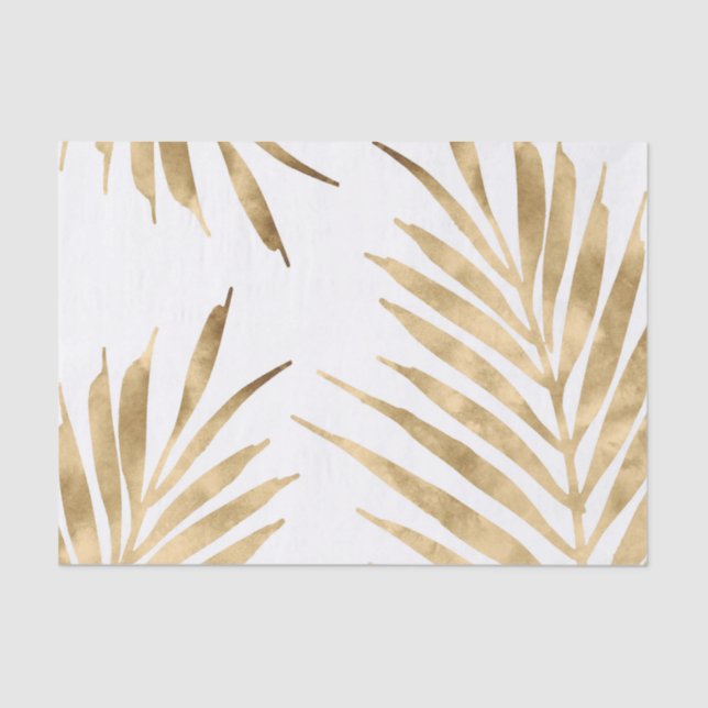 Papel De Seda Fronteras de Palm Gold (Anverso)