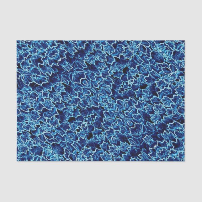 Papel De Seda Frosted Blue Ivy  (Anverso)