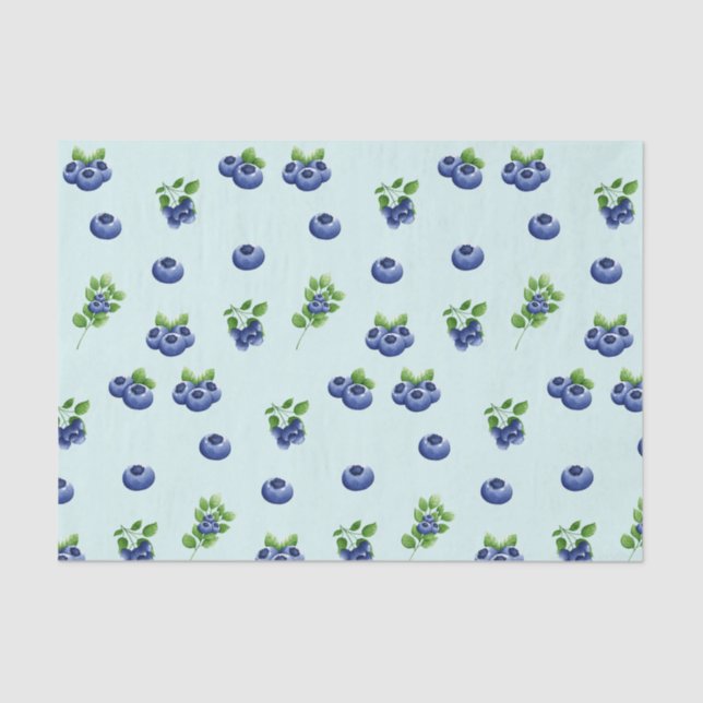 Papel De Seda Fruta de arándano acuático (Anverso)