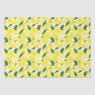 Papel De Seda Fruta de cítricos de limón amarillo fresco de vera