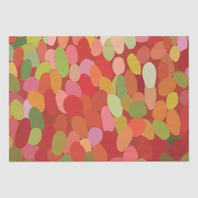 Papel De Seda Fruta de las Berries coloridas (Anverso)