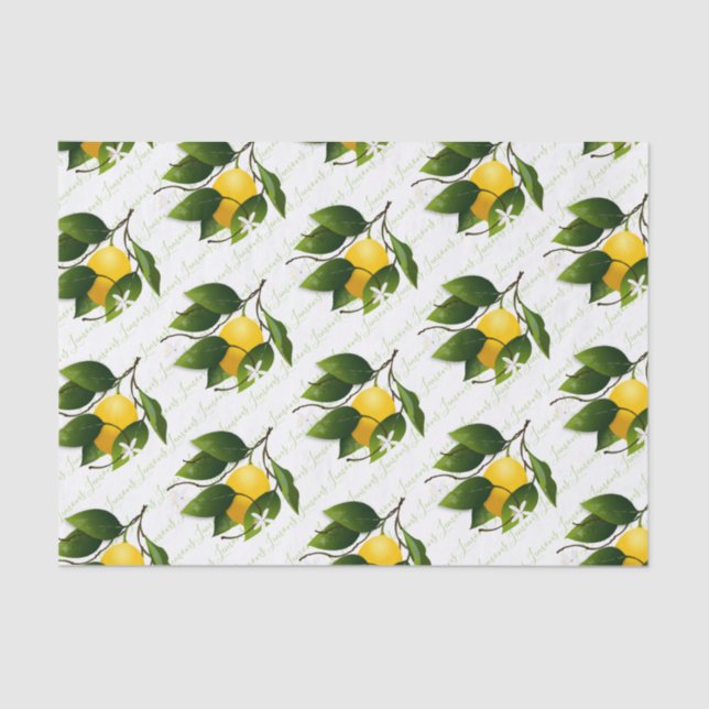 Papel De Seda Fruta de los Lemons (Anverso)