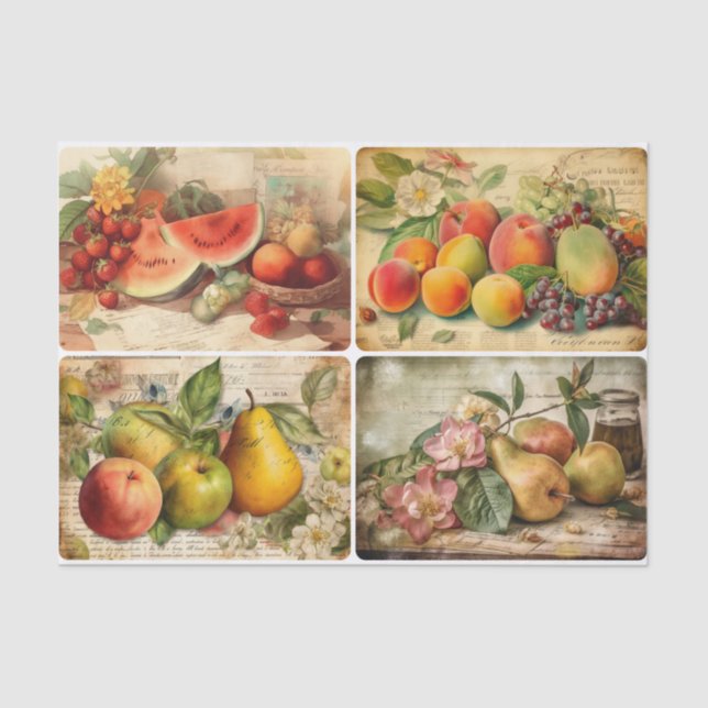Papel De Seda Fruta de verano (Anverso)