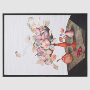 PAPEL DE SEDA FRUTAS DE TEMPORADA/JASMINES, PRUNES, PERLAS