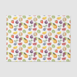 Papel De Seda Frutas (Diseño 48 Serie Amarillo/Naranja)