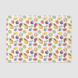 Papel De Seda Frutas (Diseño 48 Serie Amarillo/Naranja)