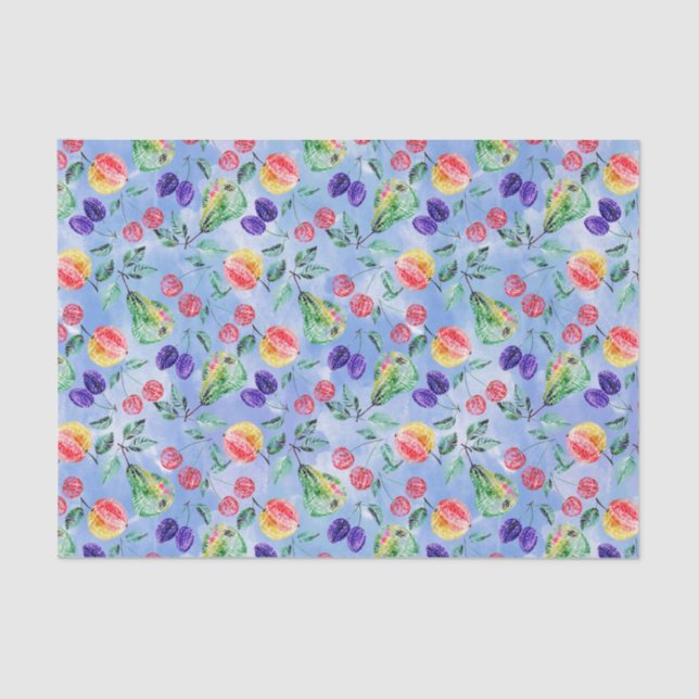 Papel De Seda Frutas y bayas. (Anverso)