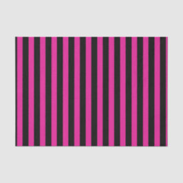 Papel De Seda Fuchsia y rayas de caramelo negro