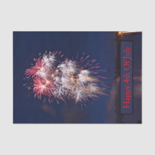 Papel De Seda Fuegos artificiales 4 De Julio Día De La Independe