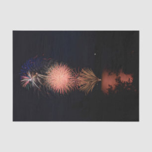 Papel De Seda Fuegos Artificiales Naranja Negro Cuatro De Julio