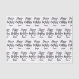 Papel De Seda fuente de lujo de cumpleaños feliz