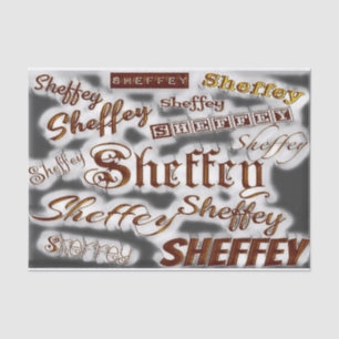 Papel De Seda Fuentes Sheffey - Bronce y Gris