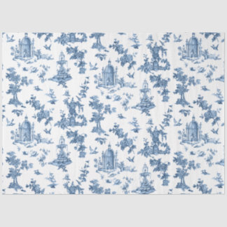 Papel De Seda Fuentes y árboles fantásticos de la época azul