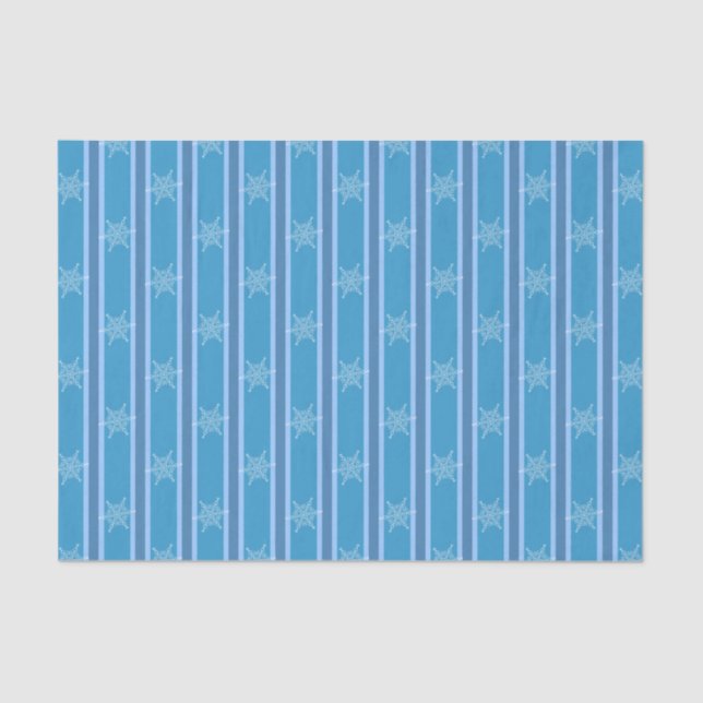 Papel De Seda Fun and Fancy Blue Snowflake (Anverso)
