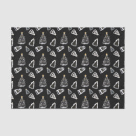 Papel De Seda Fun Black Cat Meowy Christmas Tree