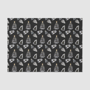 Papel De Seda Fun Black Cat Meowy Christmas Tree