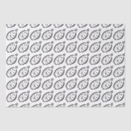 Papel De Seda Fun Flounder Fish en blanco y negro