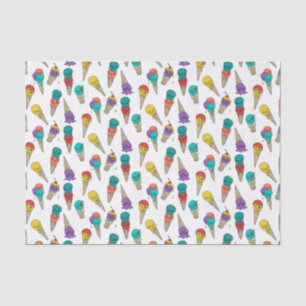 Papel De Seda Fun Melty Summer Gótico Skull Ice Cream joyas blan
