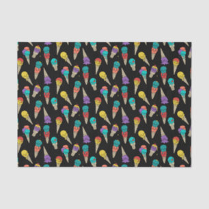 Papel De Seda Fun Melty Summer Gótico Skull Ice Cream joyas negr