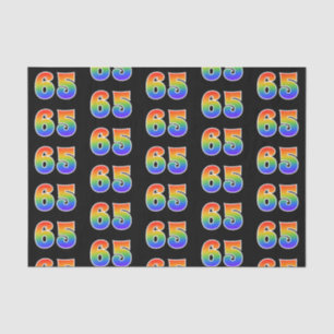 Papel De Seda Fun Rainbow Spectrum Pattern "65" Número de evento