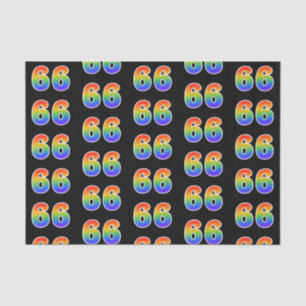 Papel De Seda Fun Rainbow Spectrum Pattern "66" Número de evento