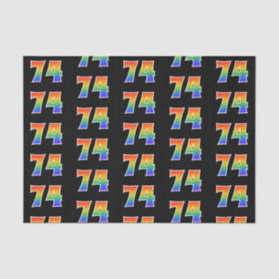 Papel De Seda Fun Rainbow Spectrum Pattern "74" Número de evento