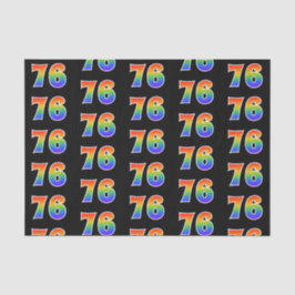 Papel De Seda Fun Rainbow Spectrum Pattern "76" Número de evento