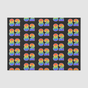 Papel De Seda Fun Rainbow Spectrum Pattern "82" Número de evento