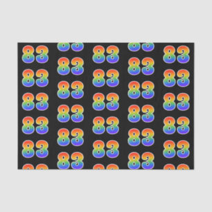 Papel De Seda Fun Rainbow Spectrum Pattern "83" Número de evento