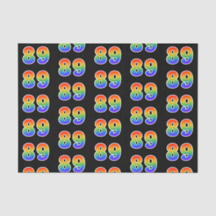 Papel De Seda Fun Rainbow Spectrum Pattern "89" Número de evento