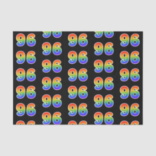 Papel De Seda Fun Rainbow Spectrum Pattern "96" Número de evento