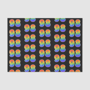 Papel De Seda Fun Rainbow Spectrum Pattern "98" Número de evento