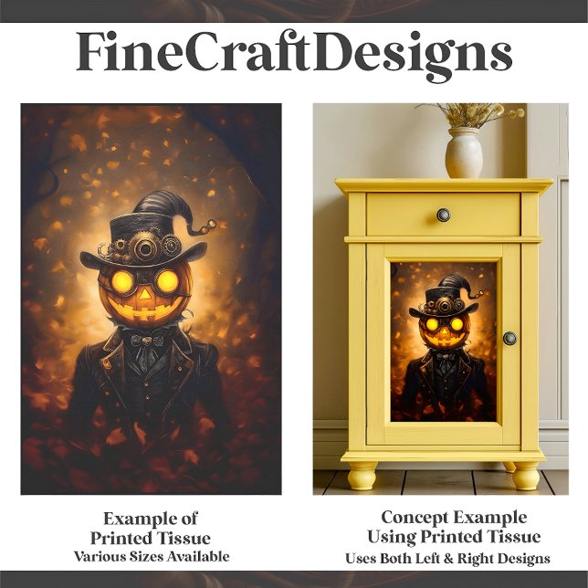 Papel De Seda Fun Steampunk Halloween Calabaza Hombre F1R Desnud (Subido por el creador)