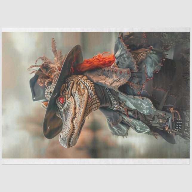 Papel De Seda Funda de cuero de vapor con capucha de ligador (Anverso)